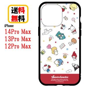 サンリオキャラクターズ iPhone 14ProMax 13ProMax 12ProMax スマホケース IIIIfi+ イーフィット SANG-253MX ミックス レトロカラー iPhoneケース アイフォン｜case-buy-case