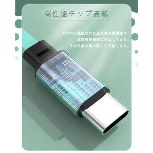 P倍!3in1 充電 ケーブル 急速 3A 急...の詳細画像5