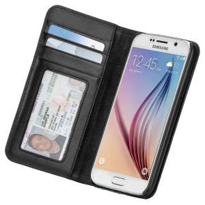 Case-Mate スマホケース ( Galaxy S6 SC-05G ) 手帳型 ブックタイプ ケース カバー【ハンドクラフト・本革レザー】 手帳型 ブックタイプ ブラック｜case-mate