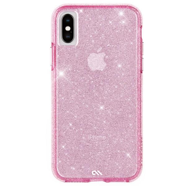 Case-Mate iPhoneX/iPhoneXs 共用 キラキラの耐衝撃ケース ブラッシュ Sh...