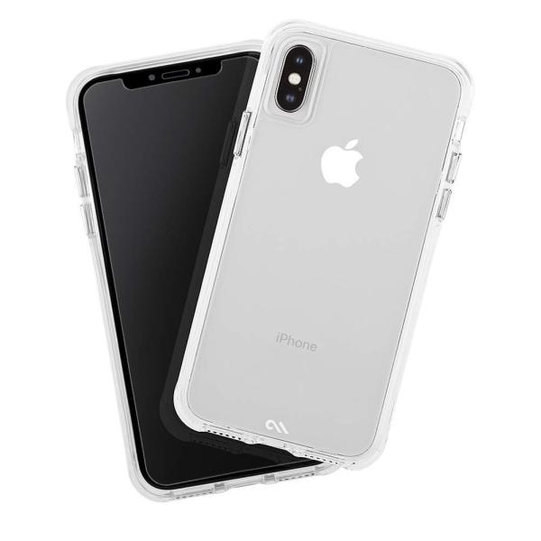 Case-Mate iPhoneXs Max 耐衝撃ハードケースと液晶保護強化ガラスのセット Tou...