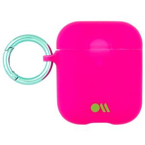 Case-Mate AirPods Hook Ups Case & Neck Strap - Fushia Dark Pink/Metallic Blue｜case-mate