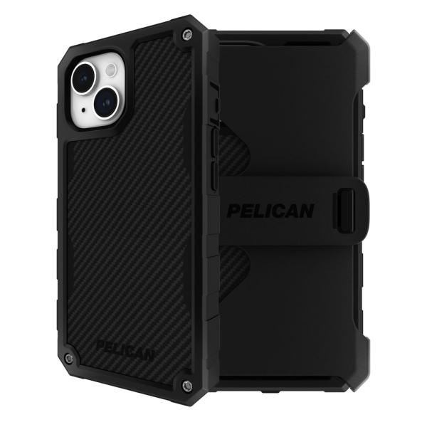 iPhone 15/14/13 共用 Pelican Shield-Kevlarホルスターセット