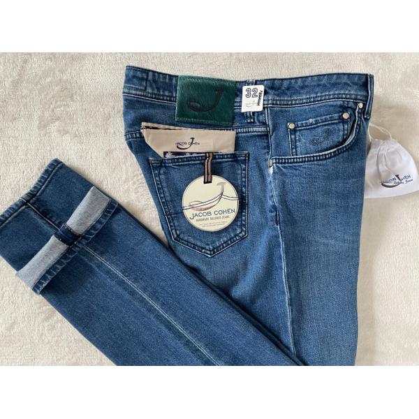 ヤコブコーエン デニム JACOB COHEN 美脚 デニム パンツ PW622 32インチ ストレ...