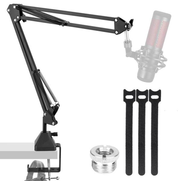 EmJTao QuadCastブームアームマイクスタンド、HyperX QuadCast用調整可能な...