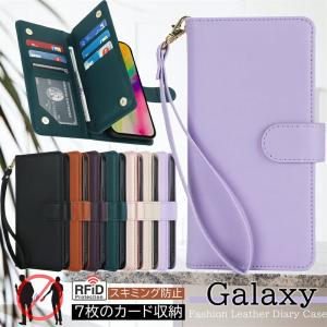 無地 スキミング防止 スマホケース手帳型 Galaxy S25 S24 S23 FE ギャラクシーA36 ギャラクシーS24FE ケース 手帳型 カード収納 全面保護 GalaxyA55 A54 A53 A52