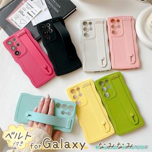 ベルト付き Galaxy S25 S24FE うねうね ケース Galaxy A55 A54 A53 A52 5G ウェーブ 可愛い Galaxyケース 波型 なみなみ ギャラクシー Galaxy S24 S23 FE