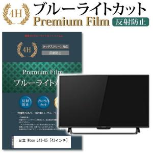 日立 Wooo L43-X5 機種で使える ブルーライトカット 反射防止 指紋防止 液晶 保護 フィルムの商品画像