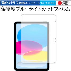 Apple iPad ( 第 10 世代・2022 年発売モデル ) [ 画面用 ] 保護 フィルム 強化ガラス と 同等の 高硬度9H ブルーライトカット クリア光沢 メール便送料無料