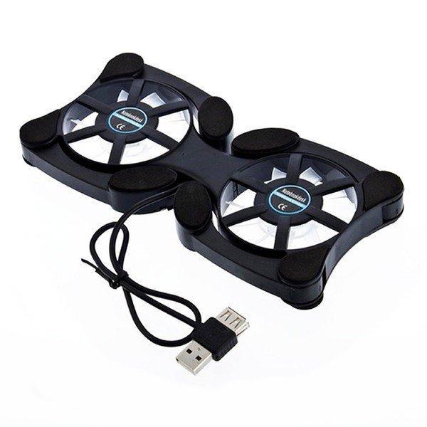 【ポータブルPCファンクーラー】ノートパソコンクーラー 冷却ファン ノートPCクーラー 軽量・折り畳...