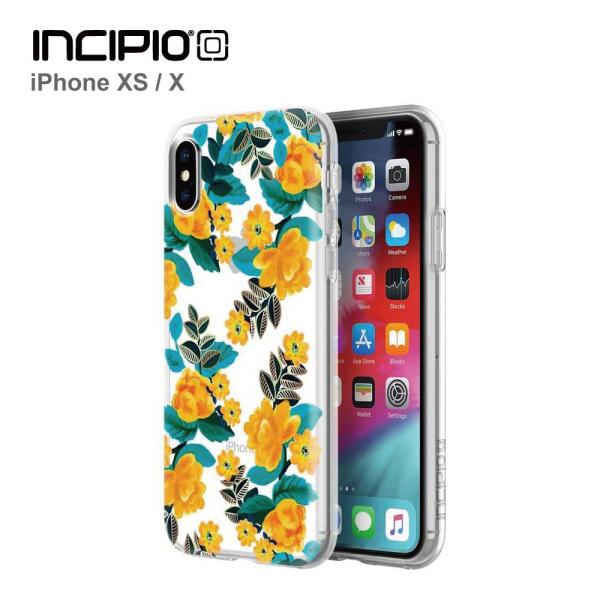 iPhoneXS ケース iPhoneX クリア 花柄 Incipio インシピオ Design S...