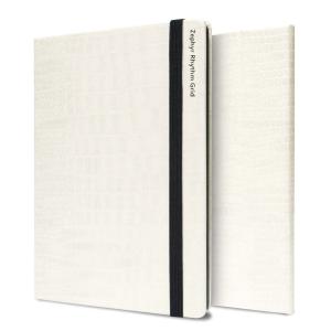 Kindle Paperwhite用カバー 手帳型 Zephyr Rhythm Grid ゼファーリズムグリッド LIBRO Paperwhite クロコダイル・ホワイト｜caseplay
