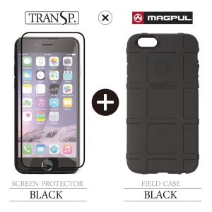 Field Case iPhone 6 6s Black × SCREEN PROTECTOR Black｜caseplay