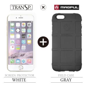 Field Case iPhone 6 6s Grey × SCREEN PROTECTOR White｜caseplay