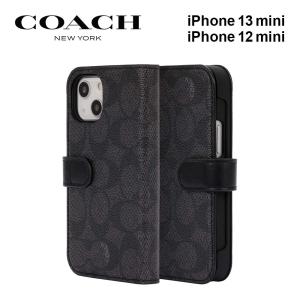 コーチ iPhone13mini 12mini ケース coach スマホケース 手帳 手帳型 ブランド ミニ カード 収納 定期 女性 レディース｜caseplay