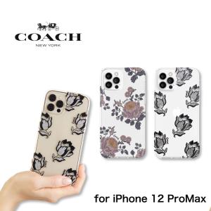 コーチ iphone12promax ケース  花柄 ブランド クリア 耐衝撃 スリム coach おしゃれ アイフォン 12 プロマックス ケース スマホケース カバー｜caseplay