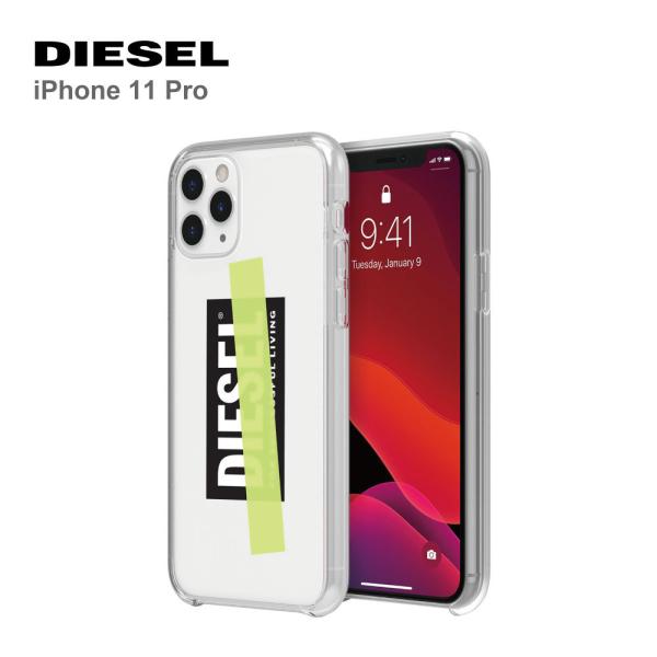 iPhone11Pro ケース クリア ブランド Diesel ディーゼル Printed Co-M...