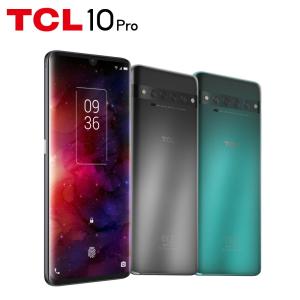 TCL 10 Pro エンバーグレー フォレストミストグリーン クアッドカメラ 6400万画素 超広角 専用クリアケース付属 大容量メモリ 6GB/128GB android スマホ本体の商品画像