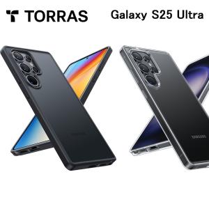 TORRAS Torras - Ostand Spin for Galaxy S25 Ultra ケース 黒 クリア