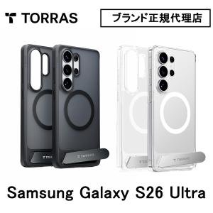 Torras Galaxy S26 ultra ケース Pstand for Samsung ブランド メンズ 男性 スタンド かっこいい おしゃれ スタイリッシュ ビジネス ブラック 黒 耐衝撃 保護
