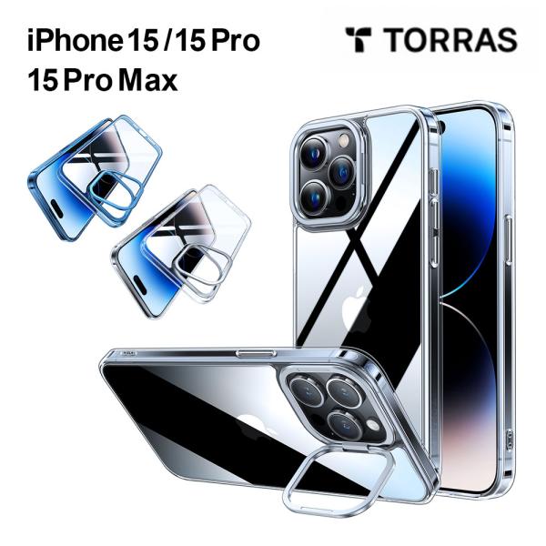 ガラスフィルム同梱 TORRAS UPRO Lstand Case iPhone15 15pro 1...