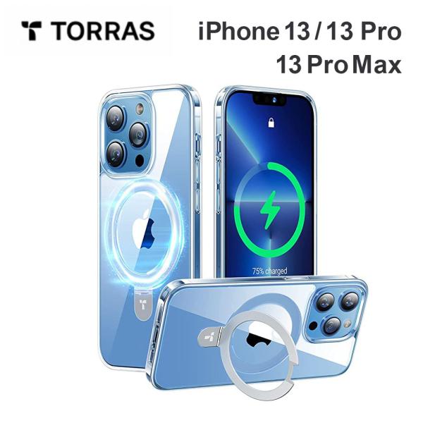 ガラスフィルム同梱 TORRAS UPRO Ostand Clear Case iPhone13 1...
