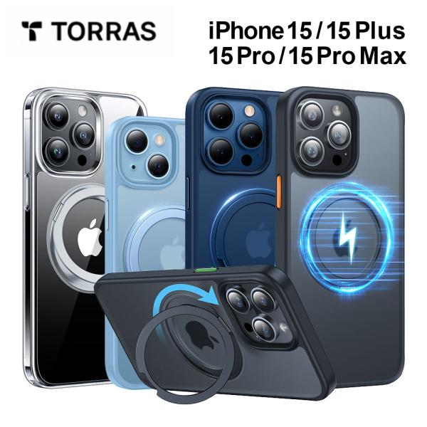 ガラスフィルム同梱 TORRAS UPRO Ostand Pro Case iPhone15 15p...