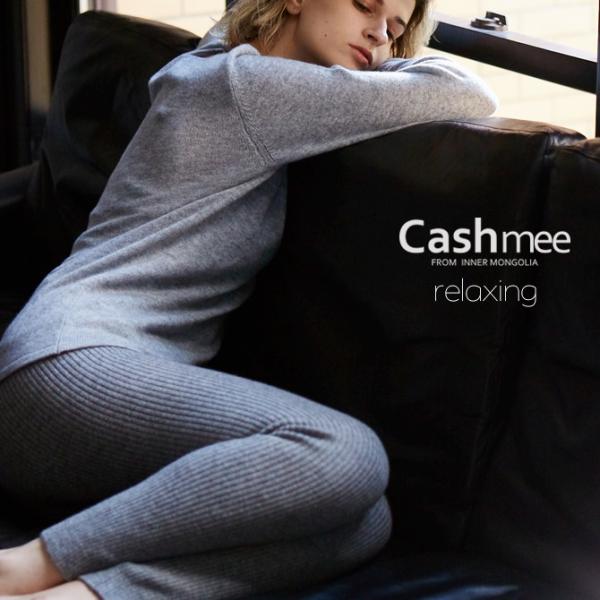【全2色】『Cashmee カシミヤ100％ 日本製 10分丈インナーパンツ レギンス 2color...