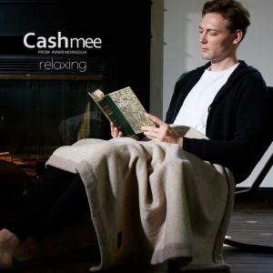 【全2色】『Cashmee カシミヤ100％リバーシブルディレクションフレーム ハーフケット 毛布 2color 』カシミア100％ ブランケット カシミヤ毛布 ひざ掛け毛布｜cashmee