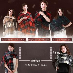 タータンチェック カシミヤ カシミア 100%...の詳細画像2