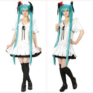 初音ミク ワールドイズマイン 髪飾り付き コスプレ衣装の商品画像