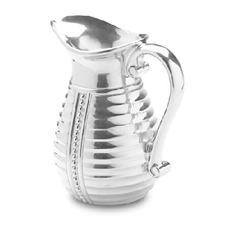 Wilton Armetale Flutes and Pearls Beverage Pitcher...