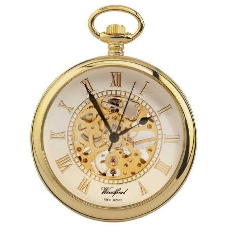 Woodford Skeleton Open-Face Pocket Watch, 1030, Me...