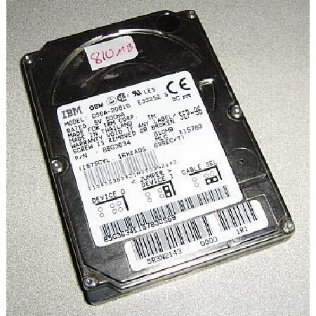 IBM - 810 MB IDE 2.5 - 85 g3634 並行輸入品