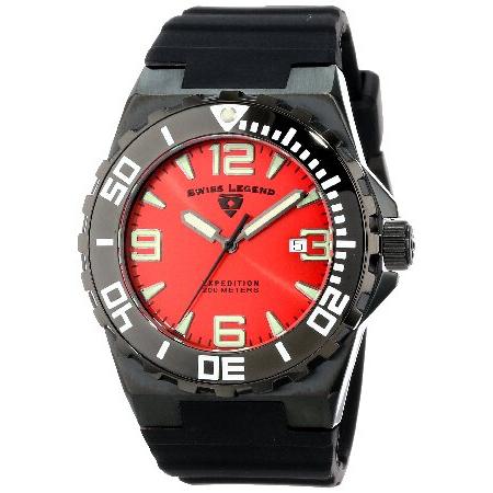 Swiss Legend Men&apos;s 10008-BB-05 Expedition Red Dial...