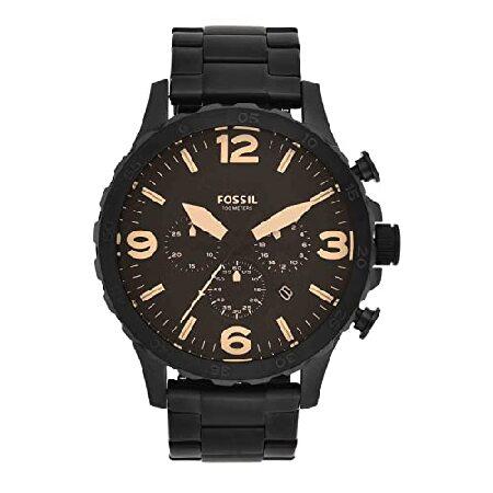Fossil JR1356 Nate Stainless Steel Watch Black 並行輸...