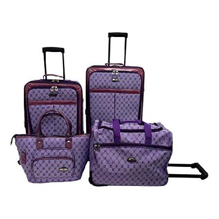 American Flyer Luggage Signature 4 Piece Set, Ligh...