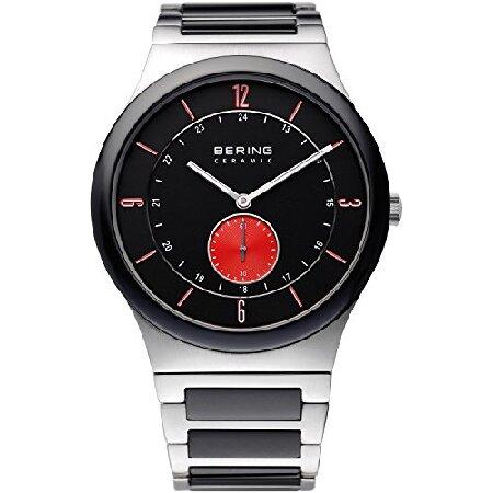 Bering Men&apos;s 40mm Black Ceramic Band Steel Case Sa...