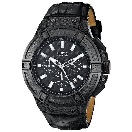 GUESS Men&apos;s U0408G1 Rigor Chronograph Watch with S...