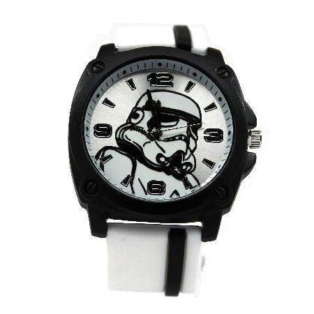 Star Wars Stormtrooper Watch with White Rubber Str...
