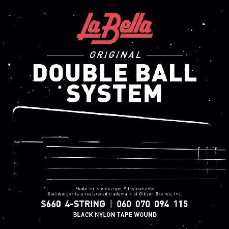 La Bella S-660/Double Ball Bass/060-115/Black Nylo...