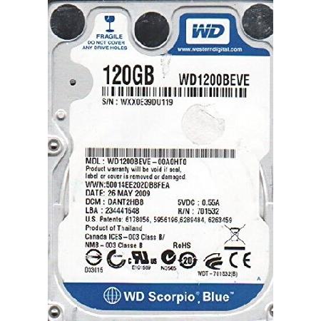 wd1200beve-00 a0ht0、DCM dant2hbb、Westernデジタル120 GB...