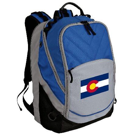 コロラド州旗バックパック コロラド州コンピューターバッグ, ブルー。, One Size 並行輸入品