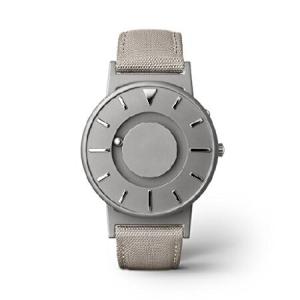 Eone Bradley キャンバスベージュストラップ チタン腕時計, ベージュ, カジュアル 並行輸入品