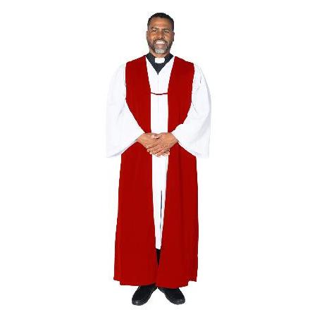 MENZ 英国国教会 伝統聖職者 キメア 司教合唱団 衣服, レッド, 46-48 並行輸入品