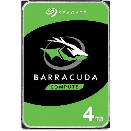 Seagate 4 TB BarraCuda 3.5インチ内蔵ハードドライブ（5400 RPM、25...