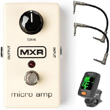 MXR M133 マイクロアンプ ブースターエフェクトペダル - パッチケーブル2本とチューナーセッ...