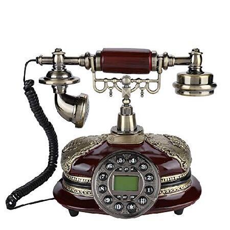 アンティーク電話、固定デジタルヴィンテージ電話古典的なヨーロッパのレトロ固定電話家庭用ホテルのオフィ...
