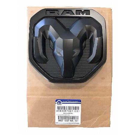 2019 Dodge RAM 1500 DT ブラックサテン ラージ RAM テールゲートエンブレム...