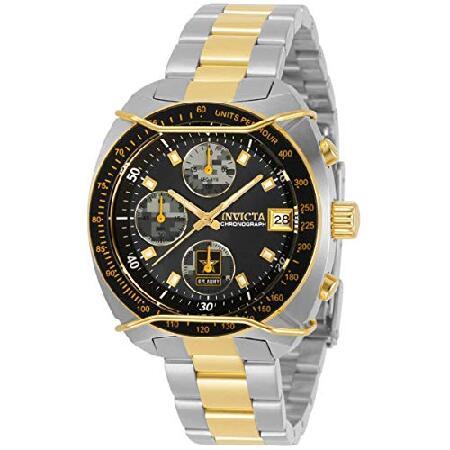 Invicta Men&apos;s Army Steel Bracelet ＆ Case Quartz Bl...